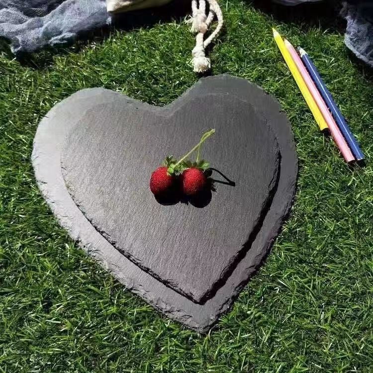 Black slate heart