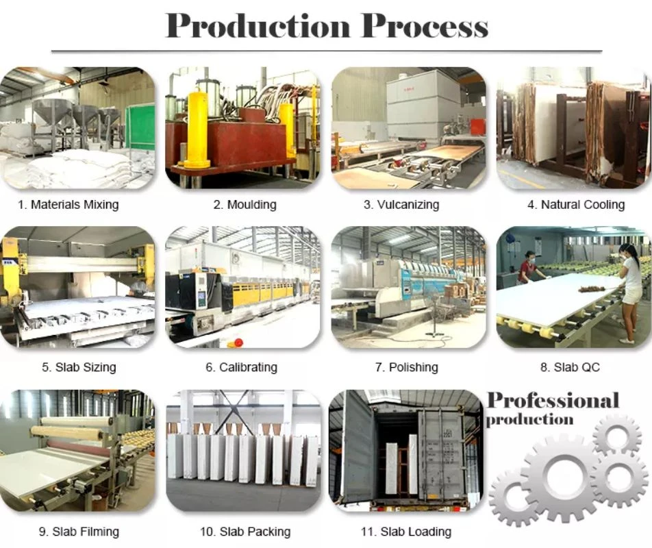 Processing of Crystal Quartz Slab Processing of Crystal Quartz Slab