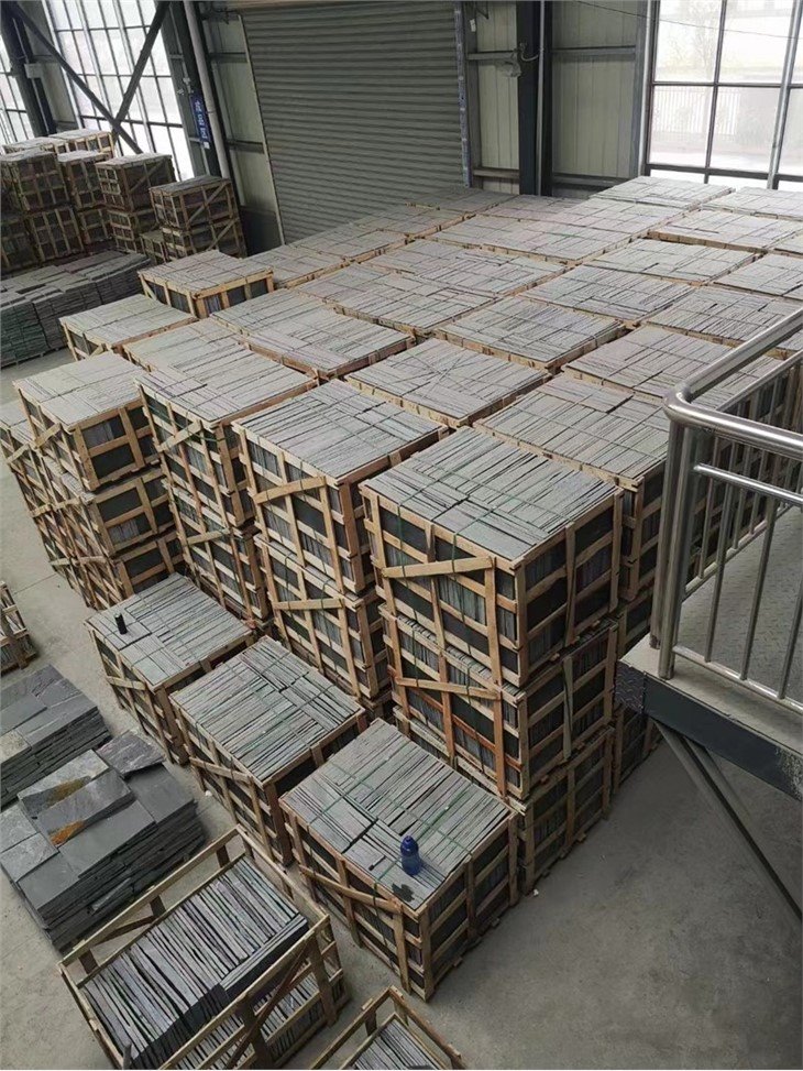 Black slate tiles crates