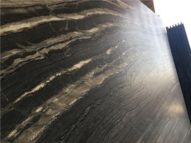 black marble tile with white veins