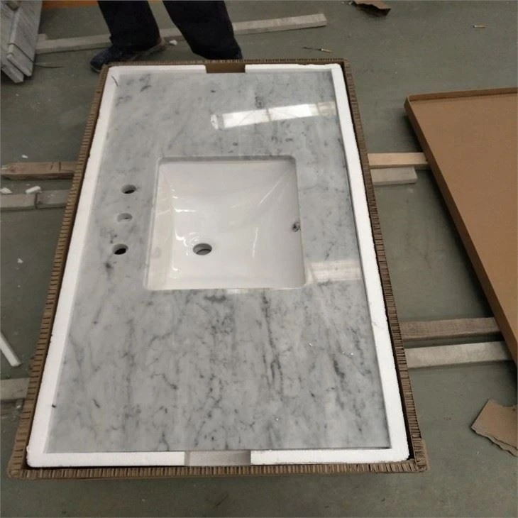 Vanitat de marbre blanc de Carrara