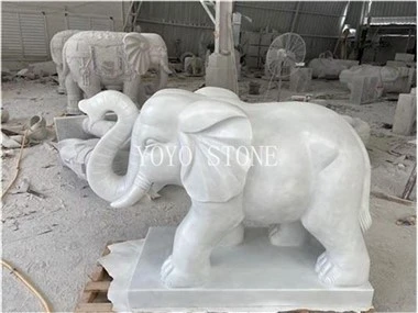 Escultura d'elefant de marbre