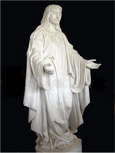 Estàtua de Jesús de marbre blanc