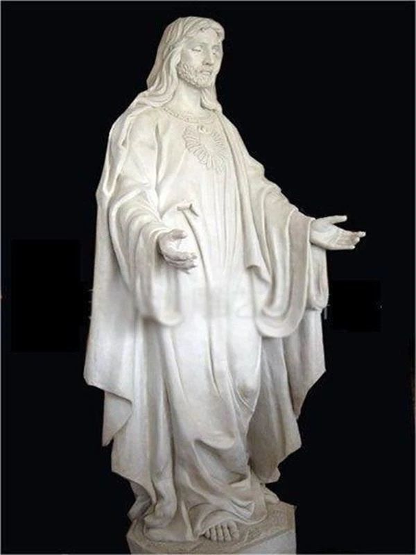 Estàtua de Jesús de marbre blanc